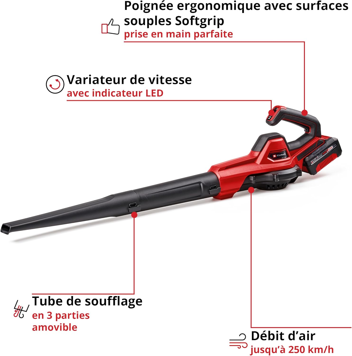 Einhell Souffleur Universel sans Fil GE-UB 18/250 Li E