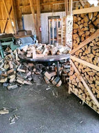 Halbe LKW-Ladung Brennholz – 30 RM kammergetrocknetes Buchenholz, ofenfertig, inkl. Lieferung