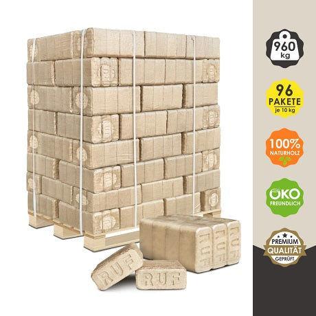 RUF Mischholzbriketts 70 % Eiche 30 % Kiefer 960 kg